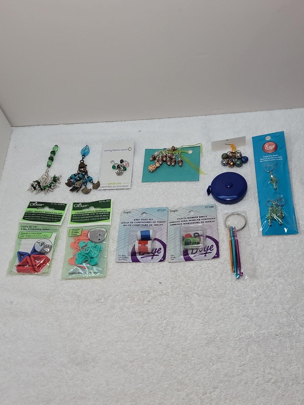 Assorted Knitting Stitch Markers, Measure Tape & More NWT. #4